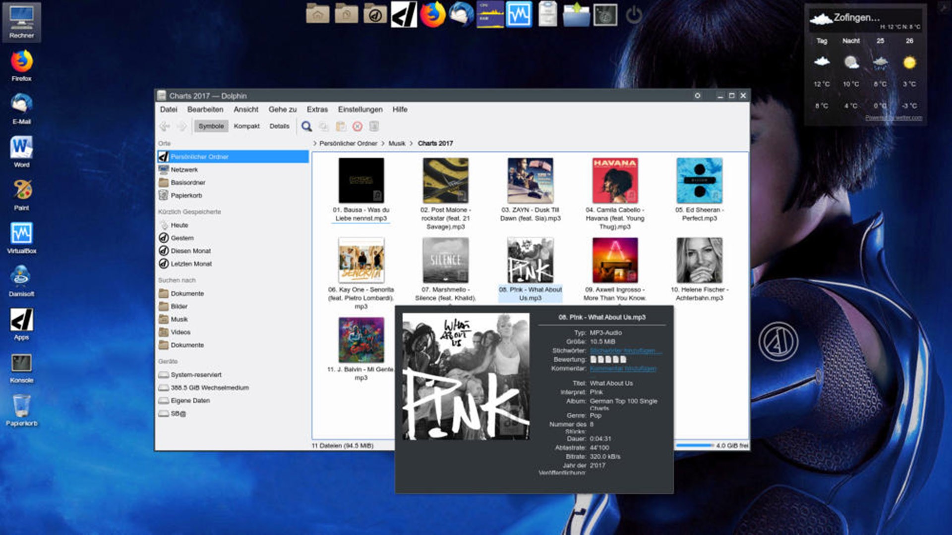 Damisoft OS 18 Betriebssystem OS MP3 Music Player