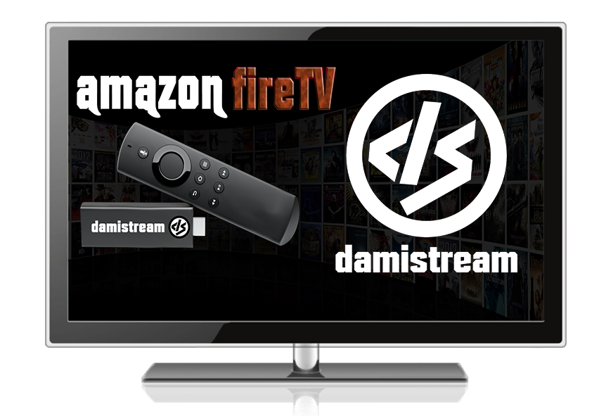 Amazon fireTV Damistream Logo Damisoft 2022 TV