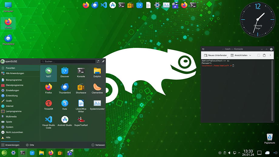 opensuse linux original logo desktop 2024