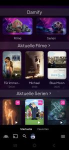 Screenshot Mobile Smartphone Android Damify Streaming Damisoft Theme Jellyfin
