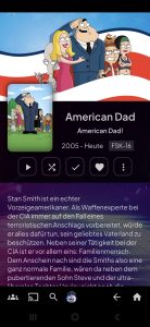 Screenshot Mobile Smartphone Android Damify Streaming Original Deutsch
