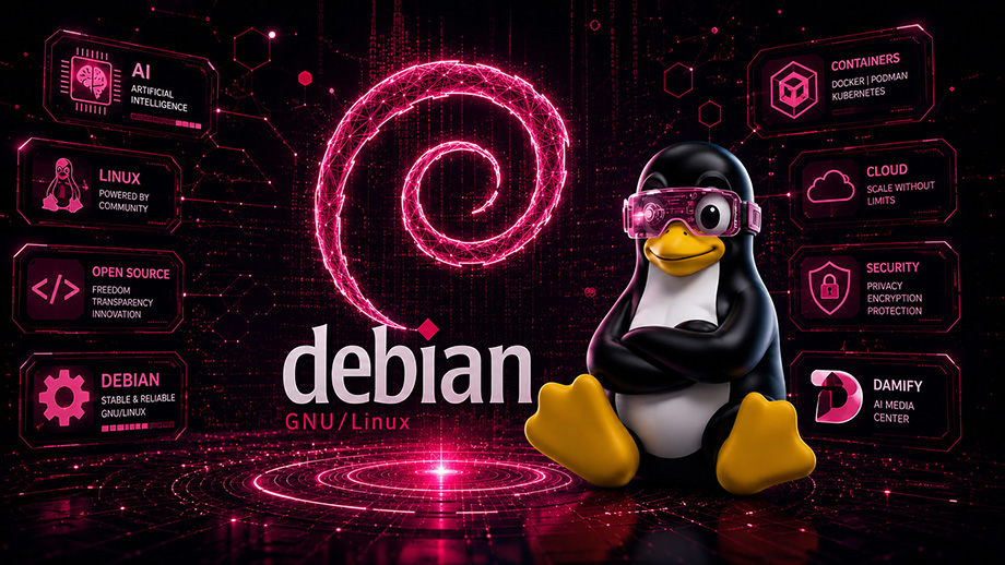 Slider debian Damisoft Tux Original 2026