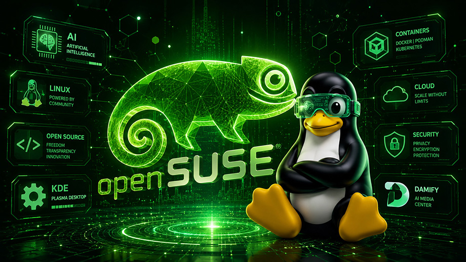 Slider openSUSE Damisoft Tux Original 2026