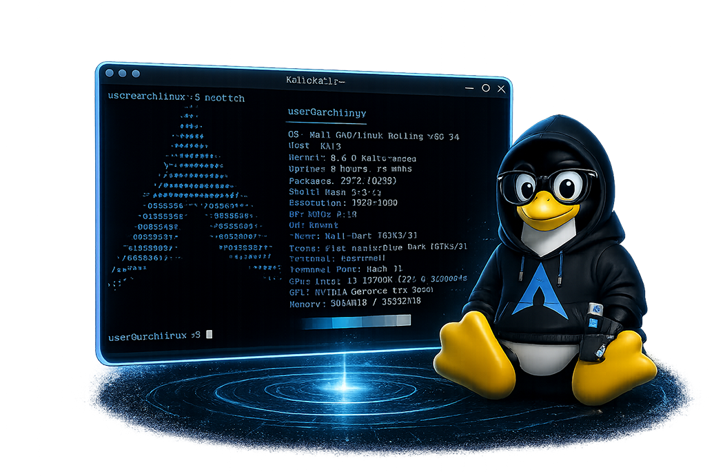 Arch Linux Rolling Damisoft Logo Tux Original 2026 Icon