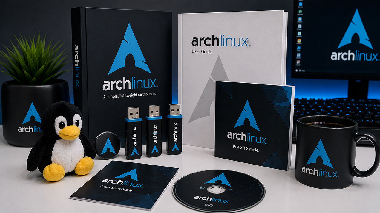 Arch Linux Arch Linux Tux CD Tasse Damisoft Original 2026