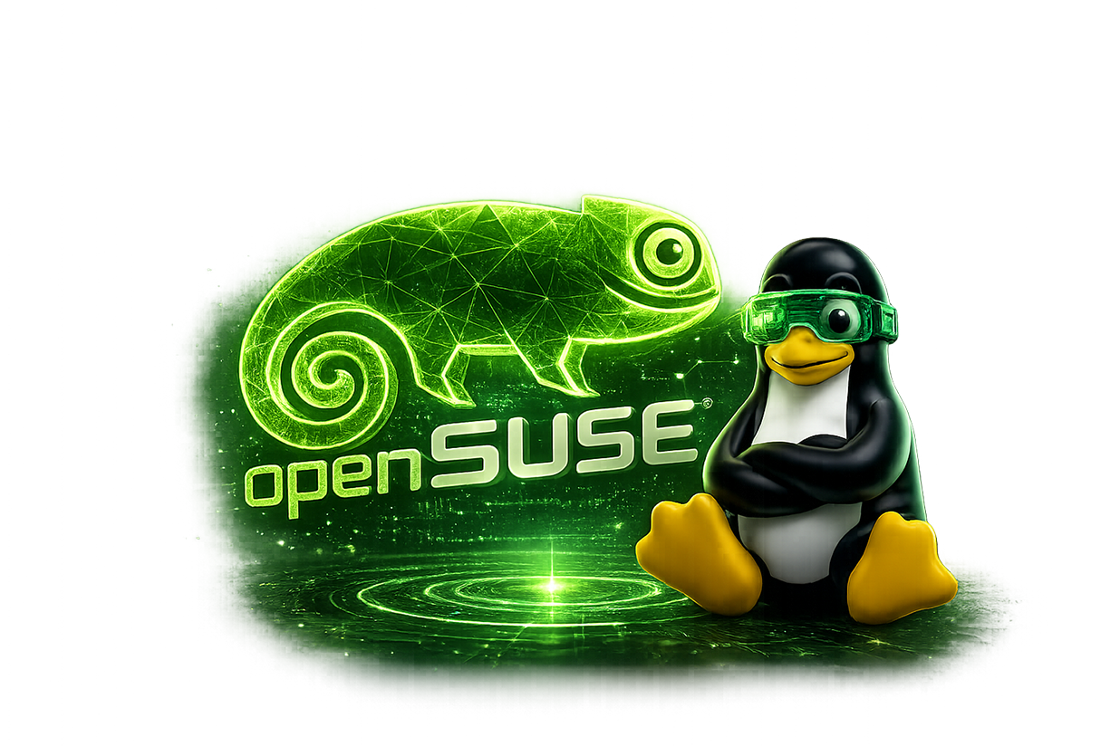 openSUSE Tux Damisoft Original 2026 Linux Logo cool