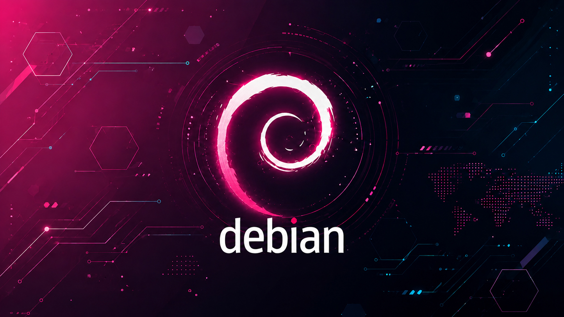 debian Linux Wallpaper HD Background Original 2026 Damisoft