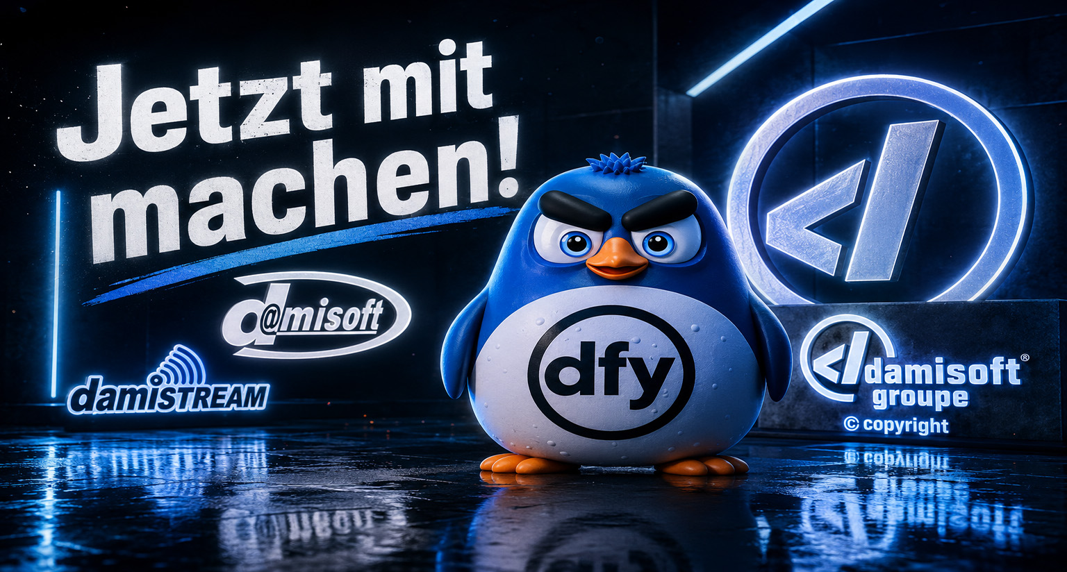 Jetzt mitmachen Damisoft Groupe Werbung original 2026
