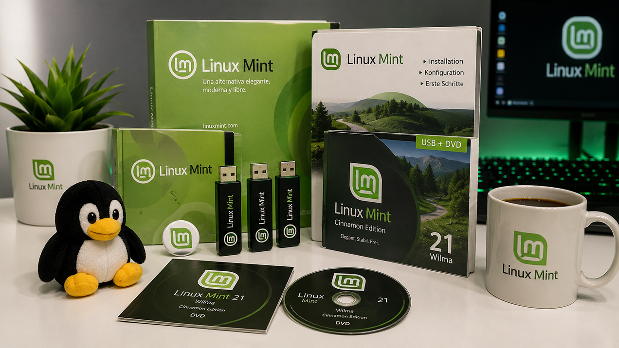 Linux Mint Tux Kaffeetasse Tus Damisoft Original 2026