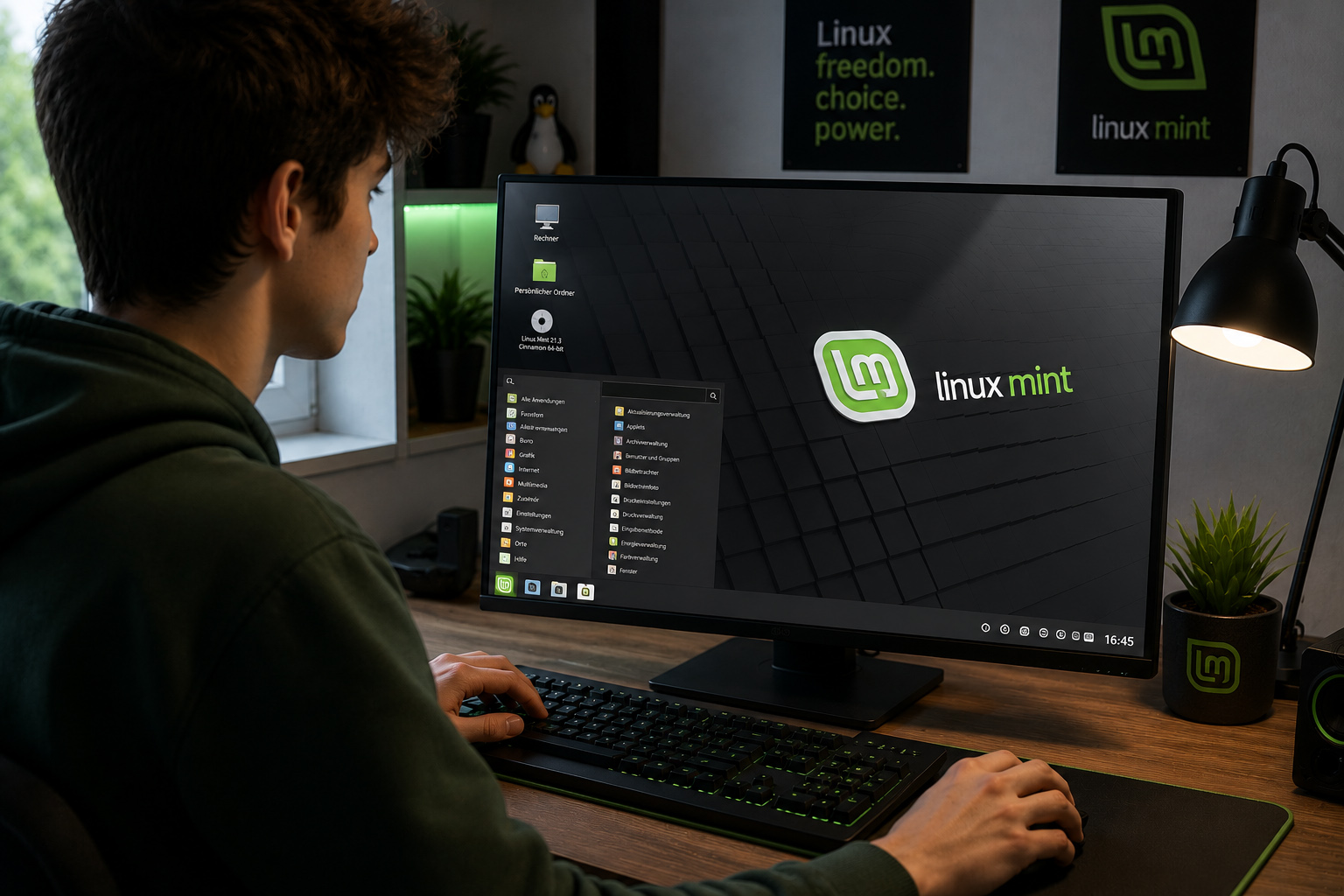 Linux Mint User Desktop PC Damisoft Real Original 2026