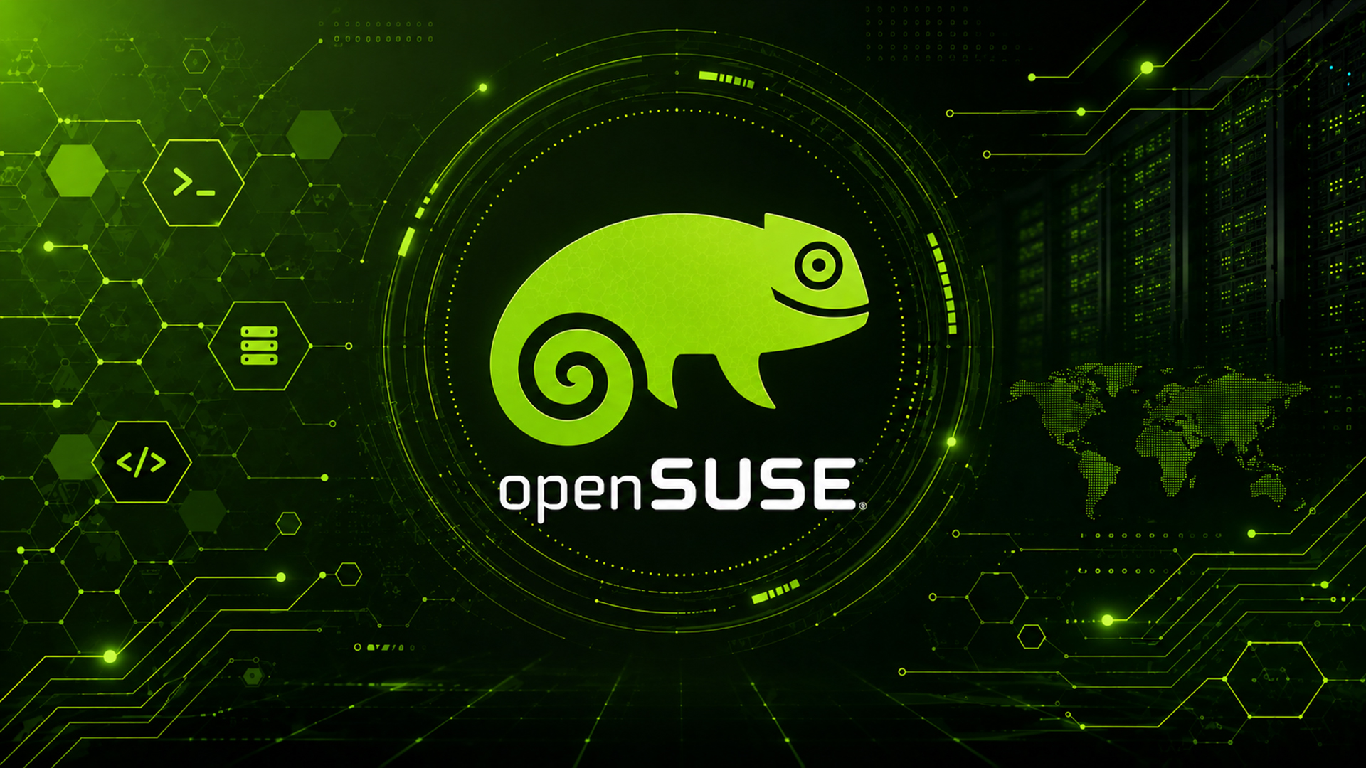 openSUSE Wallpaper Background Linux HD Damisoft Original 2026