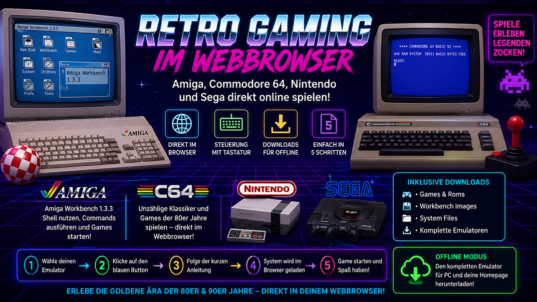 Retro Gaming im Webbrowser Retro Gaming im Webbrowser Damisoft Original 2026