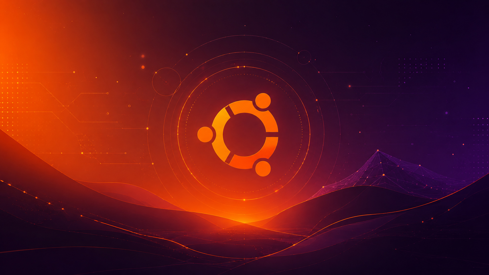 Ubuntu Linux Wallpaper Original Logo Damisoft 2026 Background