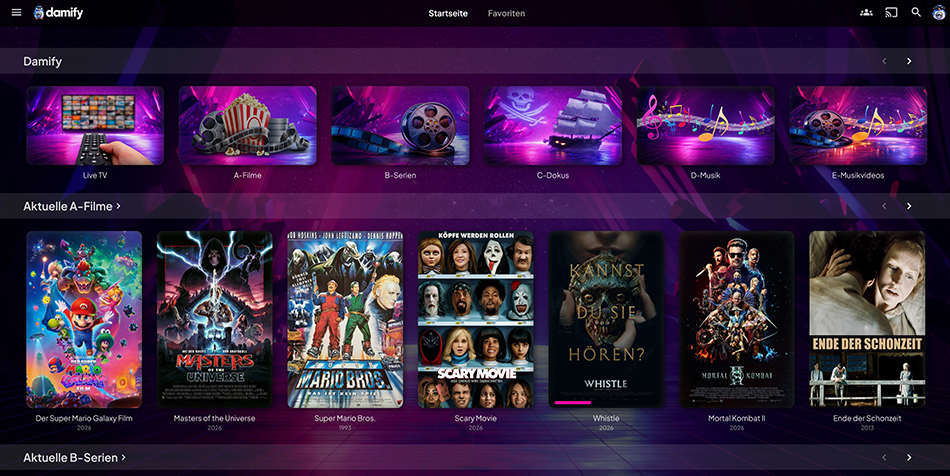 Damify Home Screen Desktop Damisoft Original 2026 Desktop Skin Theme Jellyfin