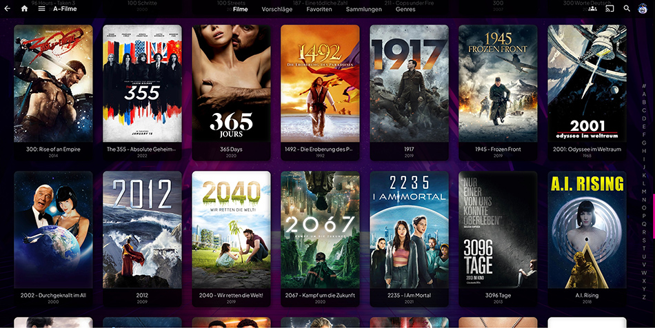 Damify Auswahl Postkarten Ansicht Screen Desktop Damisoft Original 2026 Desktop Skin Thema Jellyfin