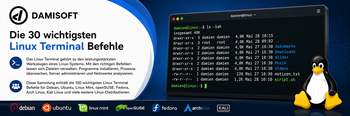 Die 30 wichtigsten Linux Befehle für Anfänger
